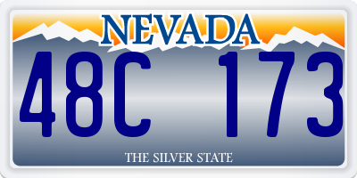 NV license plate 48C173