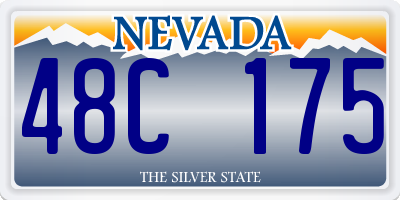 NV license plate 48C175