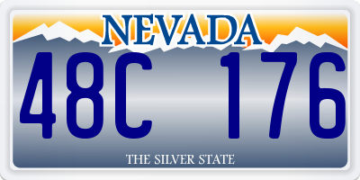 NV license plate 48C176