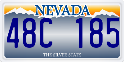 NV license plate 48C185