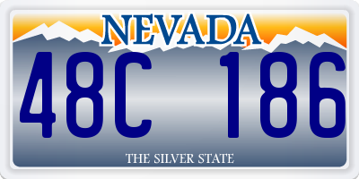 NV license plate 48C186