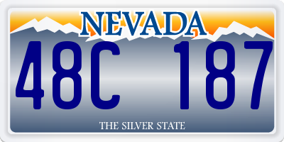 NV license plate 48C187