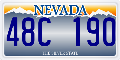 NV license plate 48C190