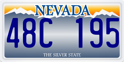 NV license plate 48C195