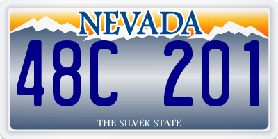 NV license plate 48C201