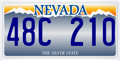 NV license plate 48C210