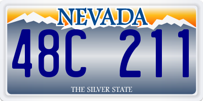 NV license plate 48C211