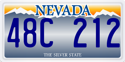 NV license plate 48C212