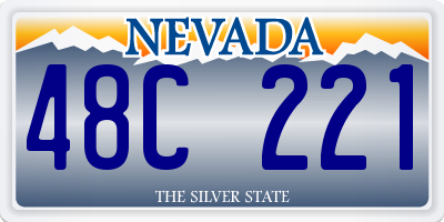 NV license plate 48C221
