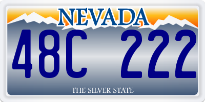 NV license plate 48C222