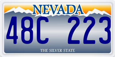 NV license plate 48C223