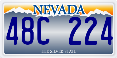 NV license plate 48C224