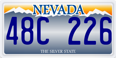 NV license plate 48C226