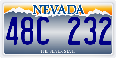 NV license plate 48C232