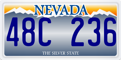 NV license plate 48C236