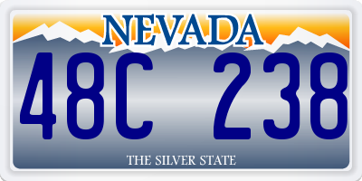 NV license plate 48C238