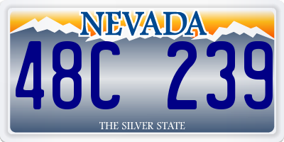 NV license plate 48C239