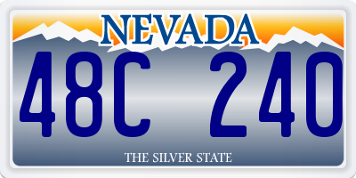 NV license plate 48C240