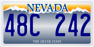 NV license plate 48C242