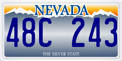 NV license plate 48C243