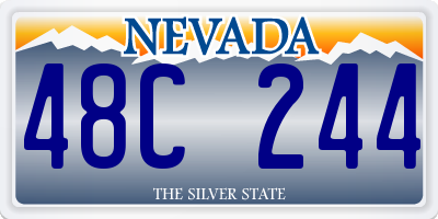 NV license plate 48C244