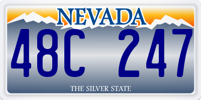 NV license plate 48C247