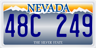 NV license plate 48C249