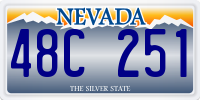 NV license plate 48C251