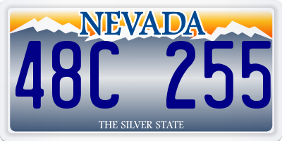 NV license plate 48C255