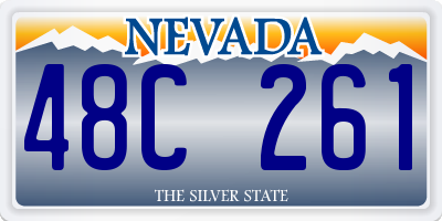 NV license plate 48C261