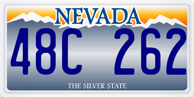 NV license plate 48C262