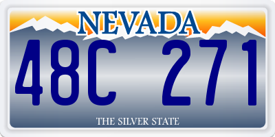 NV license plate 48C271