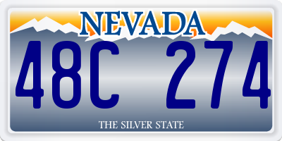 NV license plate 48C274