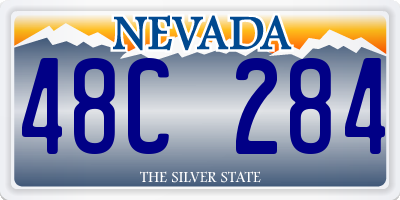 NV license plate 48C284