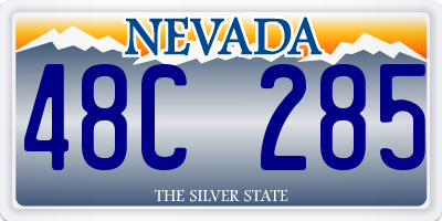 NV license plate 48C285