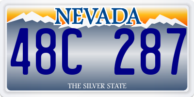 NV license plate 48C287