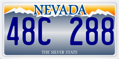 NV license plate 48C288