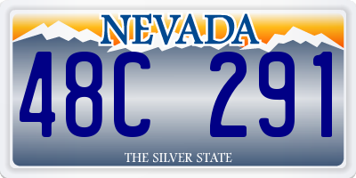 NV license plate 48C291