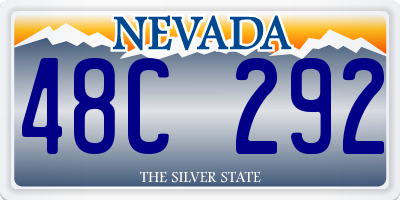 NV license plate 48C292
