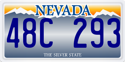 NV license plate 48C293