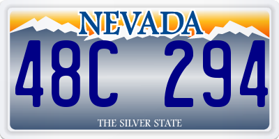 NV license plate 48C294