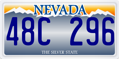 NV license plate 48C296