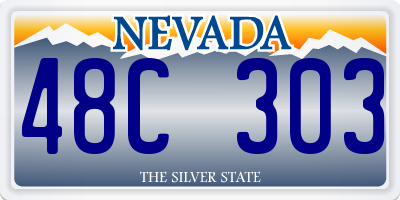 NV license plate 48C303