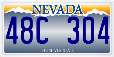 NV license plate 48C304