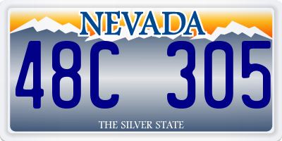 NV license plate 48C305