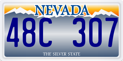 NV license plate 48C307