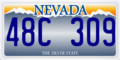 NV license plate 48C309