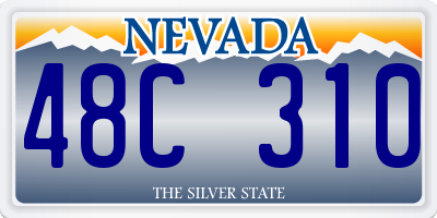 NV license plate 48C310