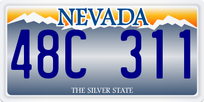 NV license plate 48C311