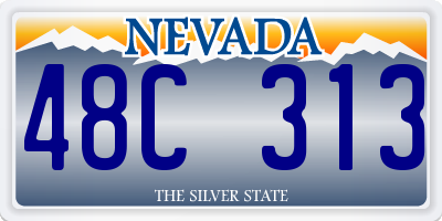NV license plate 48C313